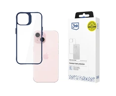 3mk Satin Armor Case+ Mėlyna Apple iPhone 15 - dėklas telefonui skaidrus