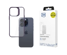 3mk Satin Armor Case+ Violetinė Apple iPhone 15 Pro Max - dėklas telefonui baltos spalvos