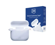 3mk silikoninis AirPods 3 dėklas ausinėms baltos spalvos