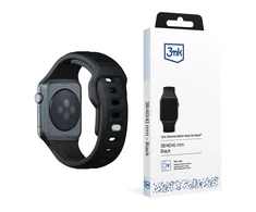 3MK silikoninė apyrankė juodos spalvos Apple Watch 38/40/41mm