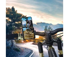 3mk Steel Bike Holder telefono laikiklis dviračiui - juodos spalvos