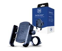 3mk Steel Bike Holder telefono laikiklis dviračiui - juodos spalvos