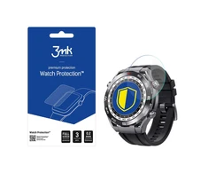 „3mk Watch Protection™“ hibridinis stiklas prieš „FlexibleGlass Lite“, esantis „Huawei Watch Ultimate“