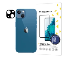 9H Apsauginis stiklas telefono kamerai Apple iPhone 15 Plus Wozinsky Full Camera Glass – juodas