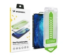 9H apsauginis stiklas with mounting frame iPhone 14 Plus Wozinsky Premium Glass – juodas
