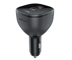 Acefast B14 automobilinis įkroviklis 165W 2x USB-C 1x USB-A – juodos spalvos
