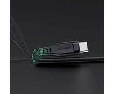 USB laidas MFI Acefast C3-01, USB-C iki Lightning, 30 W, 1,2 m (baltas)