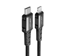 USB-C laidas į Lightning Acefast C1-01, 1.2 m (juodas)