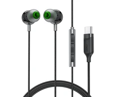 Acefast L5 laidinės ausinės USB-C 1.2m – juodos spalvos