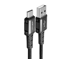 USB-C ir USB-C laidas 1.2 m Acefast C1-04 (juodas)