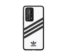 Huawei P40 Adidas OR Moulded dėklas PU baltos spalvos-juodos spalvos
