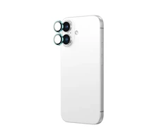 AmazingThing AR Aluminum 2 Lens Glass with Camera Lens Frame skirtas Apple iPhone 16 / 16 Plus – Žalias