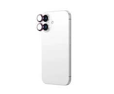 „AmazingThing AR“ aliuminio 2 objektyvų stiklas su kameros objektyvo rėmeliu, skirtas „iPhone 16 / 16 Plus“ - Rožinė