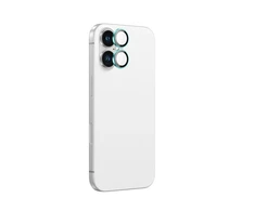 AmazingThing AR Aluminum 2 Lens Glass with Camera Lens Frame skirtas Apple iPhone 16 / 16 Plus – Žalias