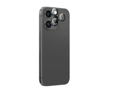 „AmazingThing AR“ aliuminio 3 objektyvų stiklas su kameros objektyvo rėmeliu, skirtas „iPhone 16 Pro / 16 Pro Max“ - Juodas