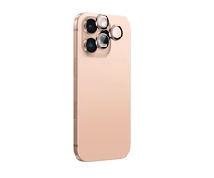 AmazingThing AR Aluminum 3 Lens Glass with Camera Lens Frame skirtas Apple iPhone 16 Pro / 16 Pro Max – Rose Gold