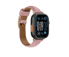 „AmazingThing“ klasės odinis dirželis „Apple Watch 45 / 46 / 49 mm“ – Rožinė