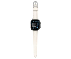 AmazingThing Class Band Leather Strap for Apple Watch 45 / 46 / 49 mm – Light rusvai gelsvas