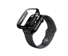 „AmazingThing Radix“ stiklinis dėklas, skirtas „Apple Watch 46mm“ – Juodas