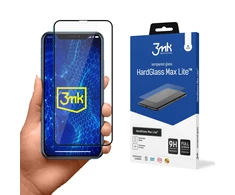 3MK HardGlass Max Lite ekrano apsauga, Apple, iPhone XR, grūdintas stiklas, skaidrus/Juodas