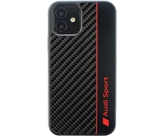 Audi Carbon Fiber Stripe Apple iPhone 11 / Xr 6.1" dėklas telefonui juodos spalvos AUS-TPUPCIP11-R8/D1-BK