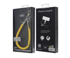 Audi universali virvelė telefonui 28cm 8mm geltonos spalvos AU-HSL8-R8/D1-YW