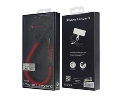 Audi universali virvelė telefonui 28cm 10mm raudonos spalvos AUS-HSL10-RSQ/D1-RD