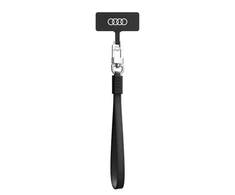 Audi universali virvelė telefonui 28cm 10mm Leather juodos spalvos AU-HSLSL-GT/D1-BK
