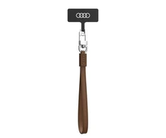 Audi universali virvelė telefonui 28cm 10mm Leather rudos spalvos AU-HSLSL-GT/D1-BN