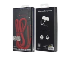 Audi universali virvelė telefonui 120cm 10mm crossbody raudonos spalvos AUS-CBL10-RSQ/D1-RD