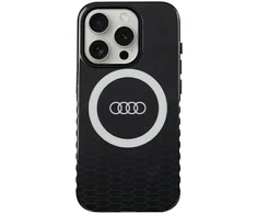 Dėklas Apple iPhone 15 Pro Audi IML Big Logo MagSafe (AU-IMLMIP15P-Q5/D2-BK) juodos spalvos