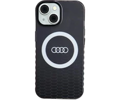 Dėklas Apple iPhone 13 / 14 / 15 Audi IML Big Logo MagSafe (AU-IMLMIP15-Q5/D2-BK) juodos spalvos