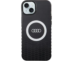 Dėklas Apple iPhone 15 Plus / 14 Plus Audi IML Big Logo MagSafe (AU-IMLMIP15M-Q5/D2-BK) juodos spalvos