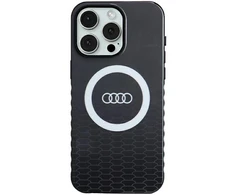 Dėklas Apple iPhone 15 Pro Max Audi IML Big Logo MagSafe (AU-IMLMIP15PM-Q5/D2-BK) juodos spalvos