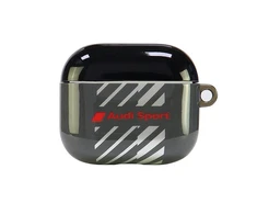 Apple AirPods 3 Audi IML Sport Cover (AUS-IMLAP3-RSQ/D1-BK) dėklas ausinėms juodos spalvos