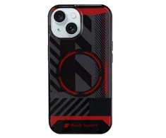 Apple iPhone 13 / 14 / 15 Audi dėklas IML Sport MagSafe Case (AU-IMLMIP15M-RSQ/D2-BK) juodos spalvos