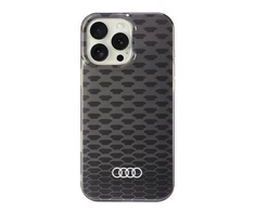 Apple iPhone 16 Pro Max Audi IML Stitching Pattern MagSafe (AU-IMLMIP16PM-Q5/D3-BK) dėklas telefonui juodos spalvos