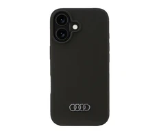 Apple iPhone 16 Audi Silicone (AU-LSRIP16-Q3/D1-BK) dėklas telefonui juodos spalvos