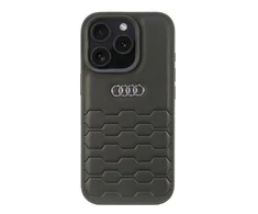 Apple iPhone 16 Pro Audi Synthetic Leather (AU-TPUPCIP16P-GT/D2-BK) dėklas telefonui juodos spalvos