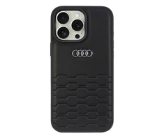 Apple iPhone 16 Pro Max Audi Synthetic Leather (AU-TPUPCIP16PM-GT/D2-BK) dėklas telefonui juodos spalvos