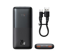 Powerbank Baseus Bipow Pro 10000mAh, 2xUSB, USB-C, 20W (juoda)