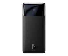 Išorinė baterija Power Bank Baseus Bipow Type-C PD+2xQuick Charge 3.0 15W 30000mAh su ekranu juoda PPBD050201