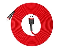 Baseus Cafule kabelis USB - Lightning 2A 3m - Raudonas