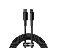 Baseus CATLWJ-A01 Lightning - USB-C PD 20W 480Mb/s 2m cable - juodas - OUTLET
