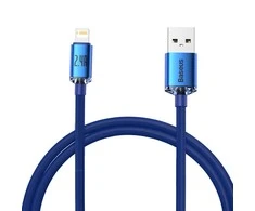 „Baseus Crystal Shine“ USB – „Lightning“ laidas 2.4A 1.2m