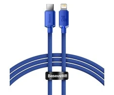 Baseus Crystal USB-C – Lightning laidas 20W 1.2m – Mėlynas