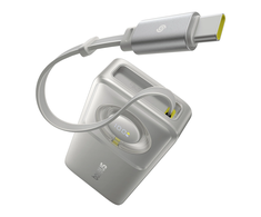 Baseus „Free2Pull“ 10000 mAh 30 W išorinė baterija su USB-C prievadu ir ištraukiamu USB-C laidu – pilkos spalvos