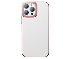 Dėklas „Baseus Baseus Glitter Case“ skaidrus dangtelis, skirtas iPhone 13 Pro rožinis (ARMC001004)