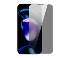 Baseus Privacy Apsauginis stiklas Apple iPhone 14 Pro viso ekrano 0,4 mm privatumo filtras Anti Spy + montavimo rinkinys