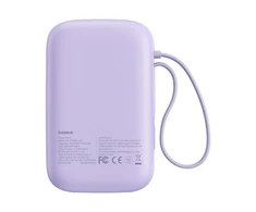 Baseus QPow 2 10000mAh 30W 2xUSB-C maitinimo blokas (violetinė)